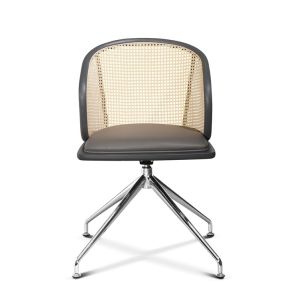 Quality Wood Executive PP Seat 30in Rattan Office Chairs 42cm Back for sale