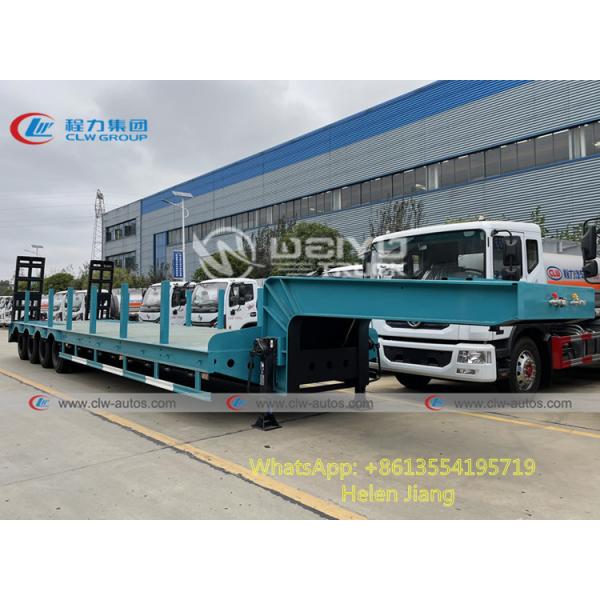 4 Axle 50 Tons 60 Tons Lowbed Semi Trailer For Lumber Transport