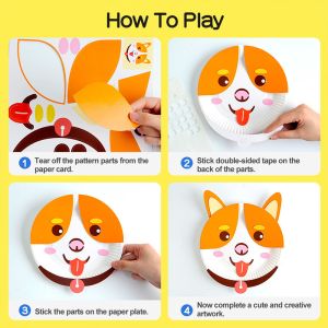 Educational Toys DIY Animal Paper Plate Craft Kits Parenting