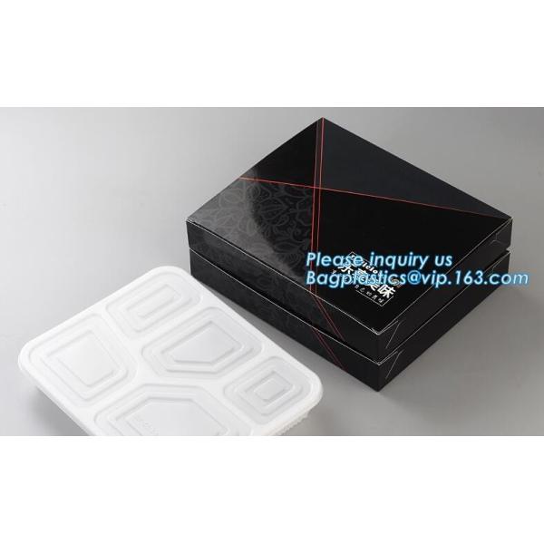 Take out Food Packing food containers Biodegradable Lunch Box Disposable Kraft Paper Box,brown kraft paper food box / Wh