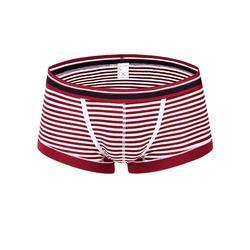 Design Striped Boxers Briefs Cotton Anti Bacterial Men Sexy Underwear for Men