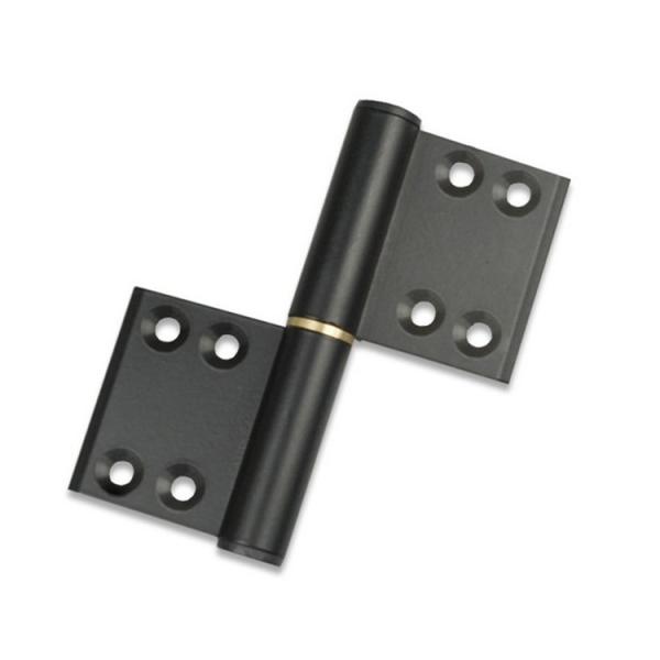 Aluminum Black Door Hinges , 4 Inch door flag hinge Thickness 2.7-4.5mm