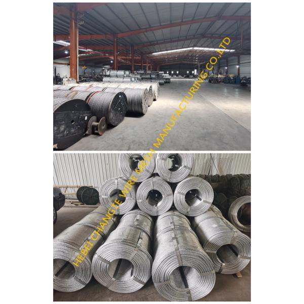 Free Cutting 19mm High Carbon Steel Ungalvanized Wire Rope