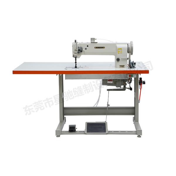 Unison feed double needle sewing machine for car seat sofa