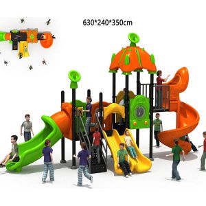 Residential Kids Plastic Playground Equipment Antistatic Antiskid Crackproof
