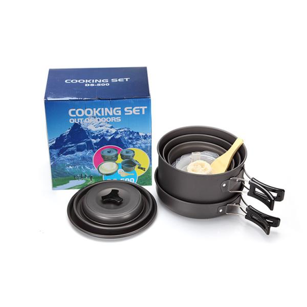 Modern Design Style Picnic Camping Cooking Set With Aluminum Handle