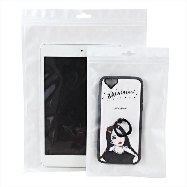 Customized Thickness OEM Plastic Ziplock Hanging Bag For Waterproof Mobile Phone Case
