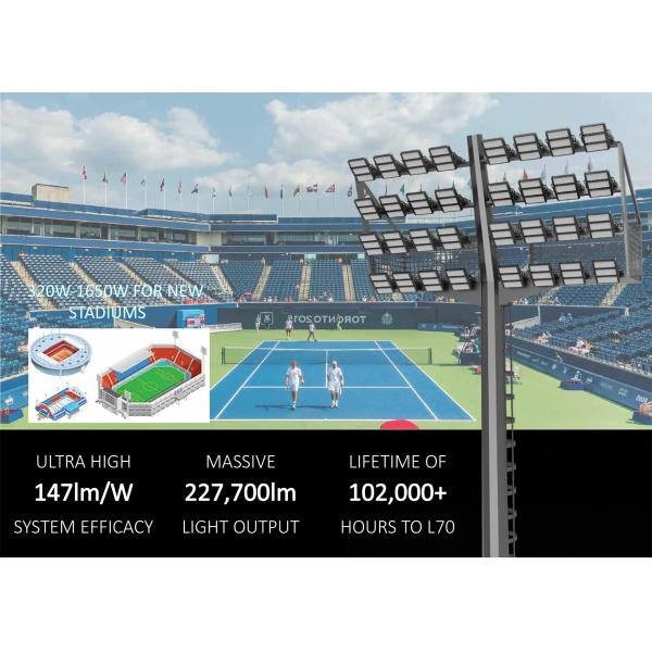 IP66 Weatherproof Volleyball Court Lighting , DMX Flood Light For Basketball Court
