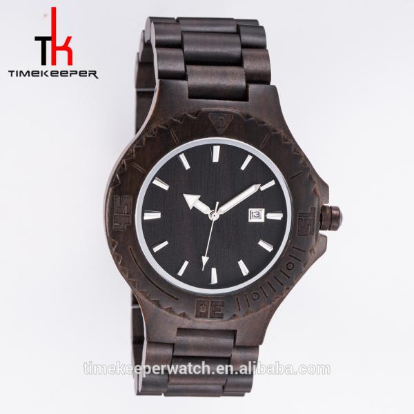 Hot Selling Fashion Leisure Men'S Women Watch Box Wood Custom Logo Quartz Luxury Wholesale Bamboo Wood Watch Dropshippin
