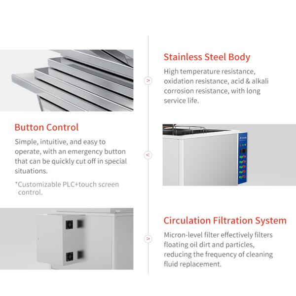 Industrial Ultrasonic Cleaner 40L Tank 380V for Auto Parts Degreasing