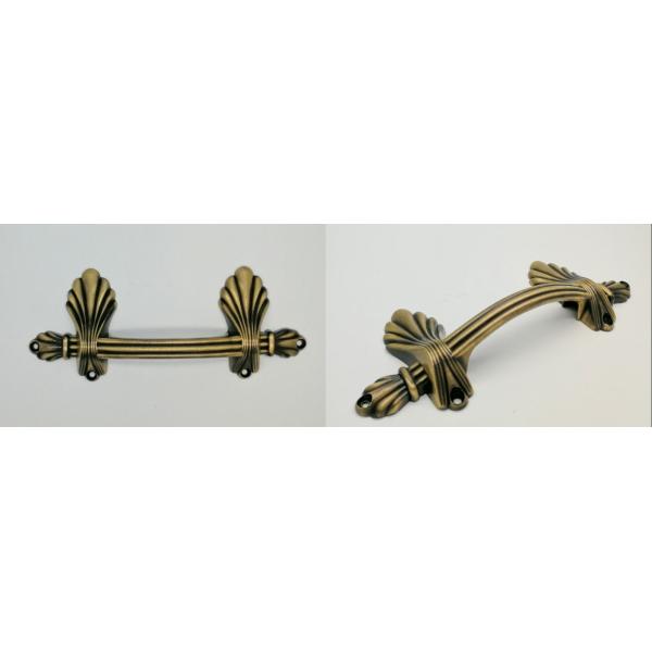 Shell Design Metal Coffin Handles Antique Brass Color 21*11cm Dimension