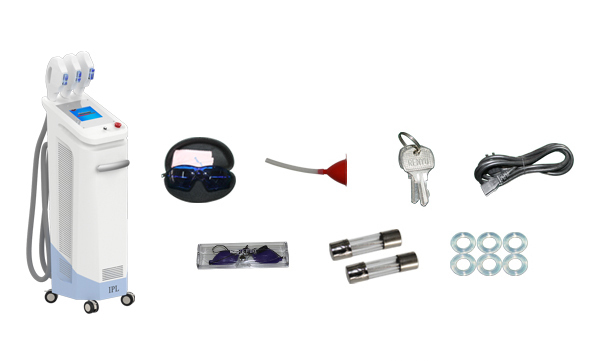 best China three handles mutifunctional hair removal ipl machine price