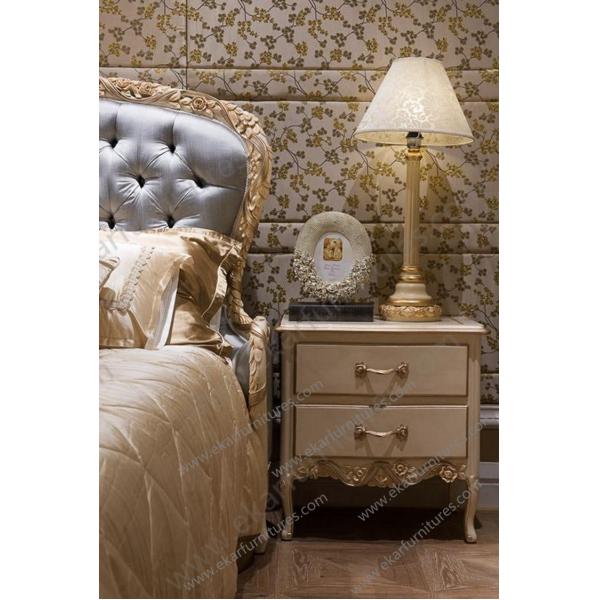 Luxury Wooden Bedroom Furniture Wood nightstand with drawers FN-103B