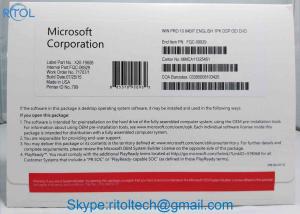 Quality Windows 10 Pro OEM Download , Microsoft Windows 10 Pro Activation Key Code for sale