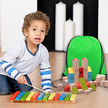 Multicolor Drawstring Backpack