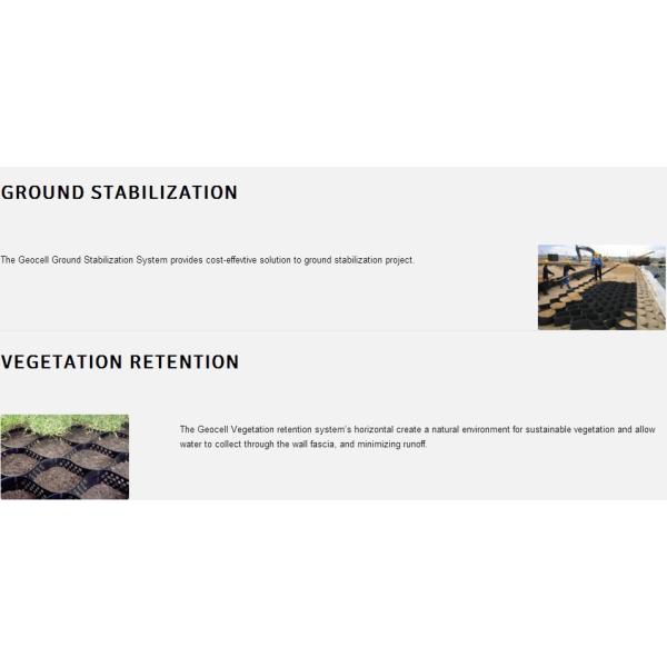 3D HDPE Geoweb Geocells For Erosion Control Slope Protection