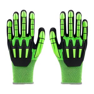 Durable Nylon TPR Gloves Impact Resistant Knuckle Guard Gloves Enhanced