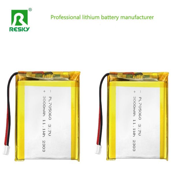 Rechargeable Lipo Batteries Cell 705060 3000mAh 3.7V 11.1wh Power Li-ion Polymer Battery Pack