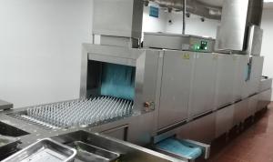China Restaurant Washing Machine Commercial Conveyor Dishwasher For More Than 500 People on sale