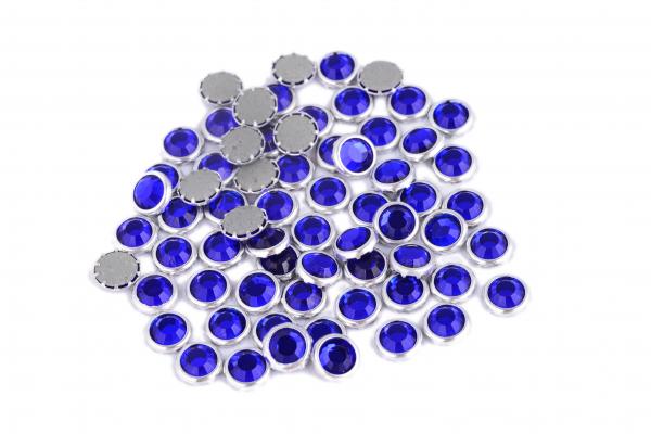 Buy 12 / 14 Facets Rimmed Rhinestones Lead Free Round Shape For Nail Art / Shoes at wholesale prices