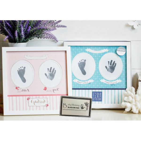 Non Toxic Baby Ink Hand And Footprint Kit SGS En 71 Passed Photo Frame Kit