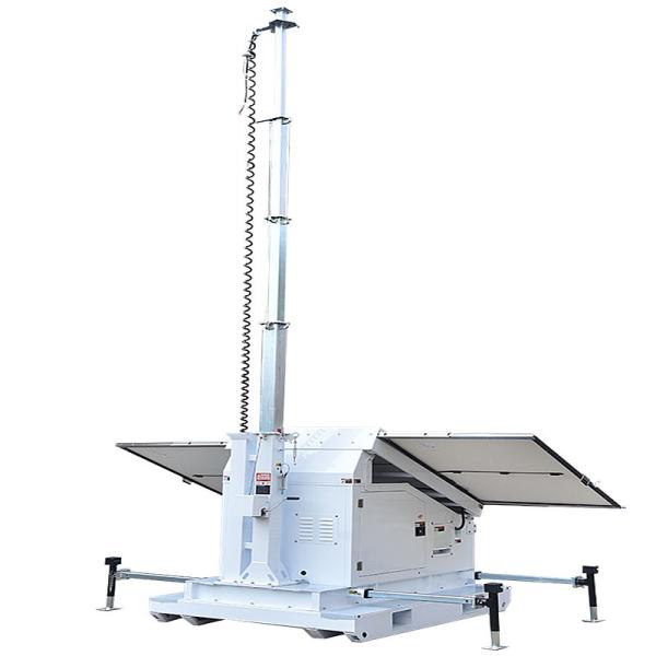 Solar Powered Trailer Mounted Light Tower Mobile LED Tower With Monocrystalline Panel