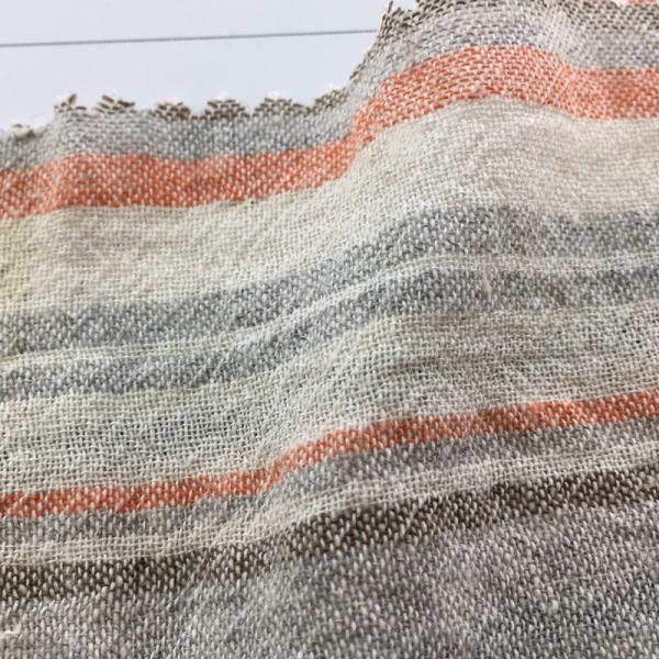 Stonewashed 80gsm-150gsm Check And Stripe Fabrics Yarn Dyed Linen For Clothing