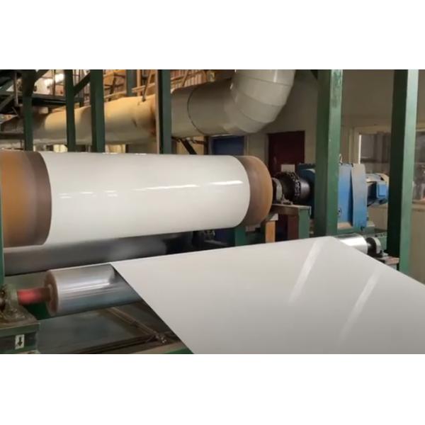 ASTM B209 Standard Alloy 3105 H24 Temper 0.96mm Thickness White Color Coated Aluminum Sheets For Building Exterior Panel