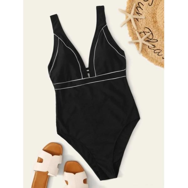 Tiered Layer Tie a Knot Front Top With Low waist Bikini swimsuit high cut