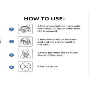 3d Nurse 4ply Disposable Non Woven Face Mask