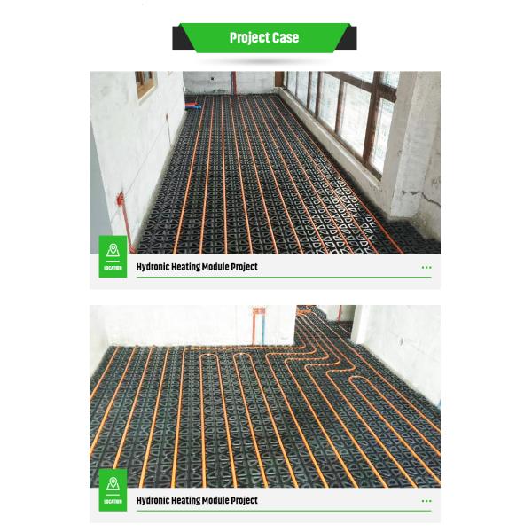 Hydronic Underfloor Heat Module Box Boards for Hot Water System in Large Warehouse