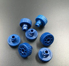 Blue Color Medical Injection Molding Cold Runner Medical Equipment Spare Parts