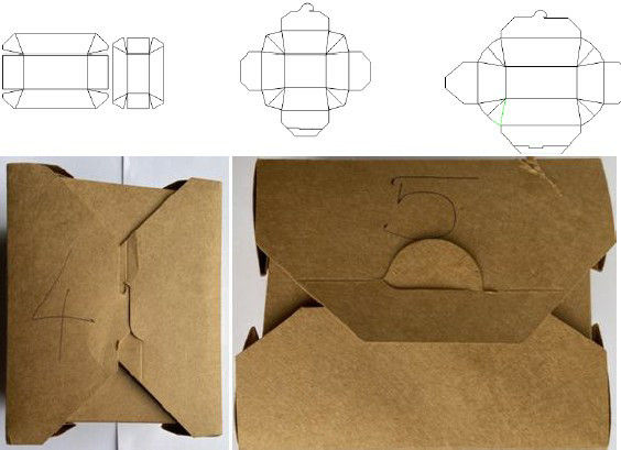 Automatic Burger Paper Lunch Box Making Machine 150 Pcs/Min High Speed