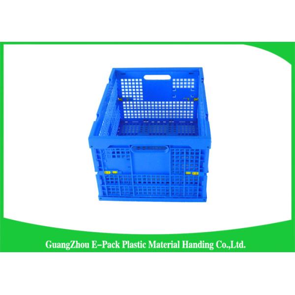 Virgin PP Black Plastic Storage Boxes , Recyclable Collapsible Plastic Containers