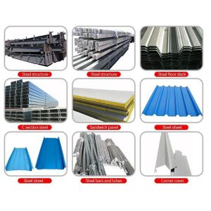 Large Construction Metal Project Warehouse Steel Frame  Z Shape Purlin