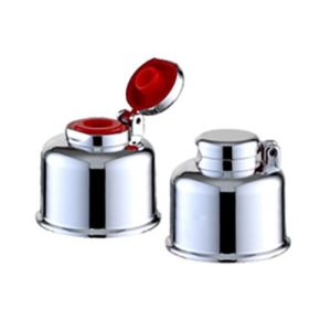 China 24mm Plastic Bottle Cap Flip Top Cap Sliver UV Customized to Your Specifications on sale