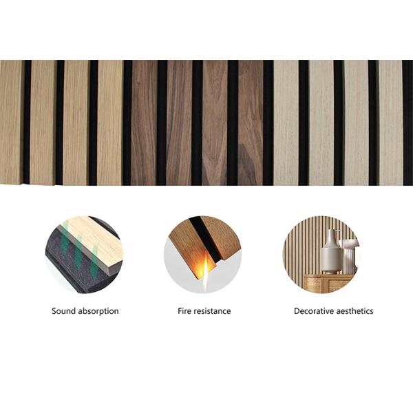 Contemporary Design Style Melamine Surface Fire Retardant Wood Veneer MDF Polyester Panel