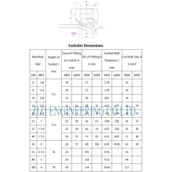 6 " X 2 " Class 6000 Socket Weld Pipe Fittings , ASTM A182 F5 Industrial Pipe Fittings