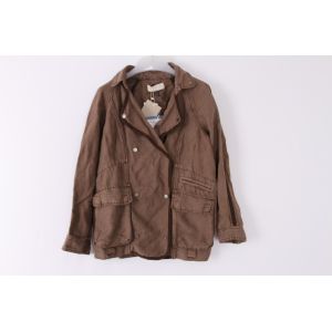 Quality Bershka Womens 38% Cotton Linen Jacket S M L Optional for sale