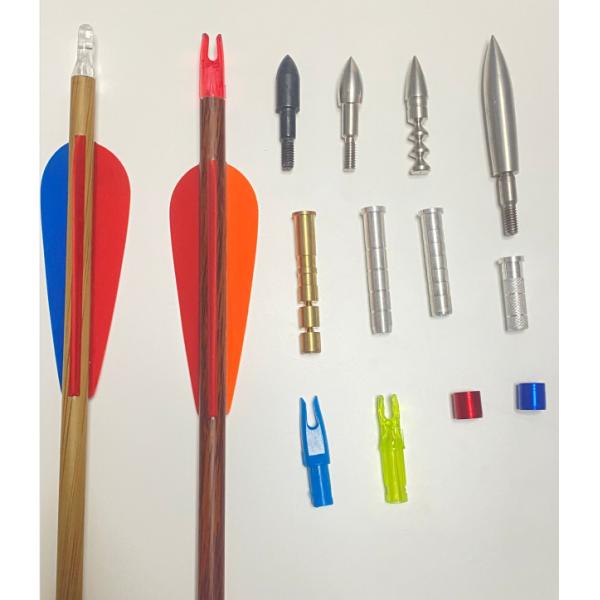 ID.300"(7.62mm) Standard Size Straightness .001" ,Vanes Fletched Tackler Crossbow Bolts for turkey and deer hunting