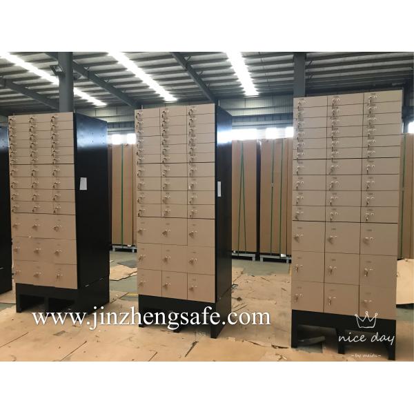 ISO Certificate 2200mm Height Gold Safety Lockers For Office