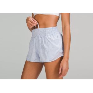 Dacron Women'S Running Shorts Anti Wrinkle With Pockets