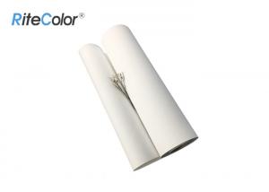 Quality 320g Inkjet White Polyester Fabric Roll / Art Print Canvas With Eco Solvent Inks for sale