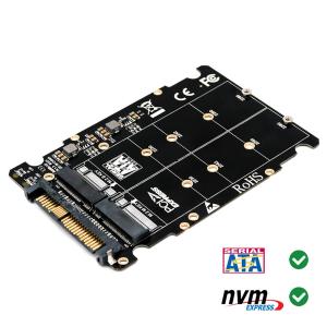 Quality M.2 SSD To U.2 PCI E Adapter M.2 NVMe SATA Bus U.2 SFF-8639 for sale