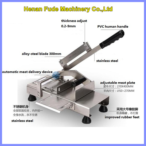 small frozen meat slicer, Household manual meat slicer