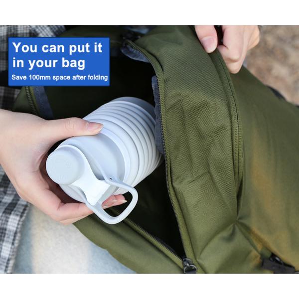 750ml Collapsible Silicone Foldable Water Bottle BPA Free