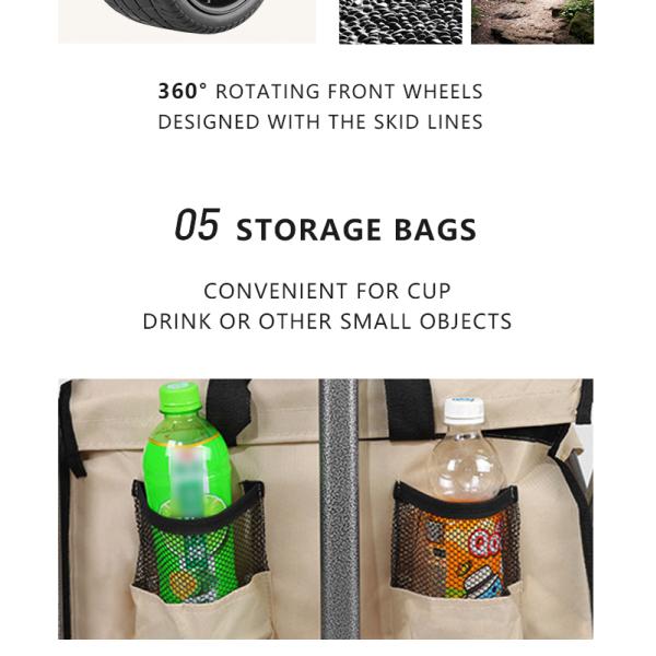 Detailed view of wagon frame