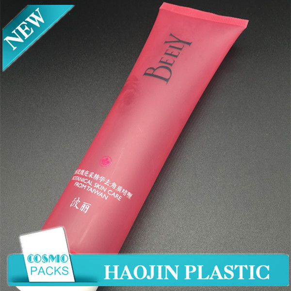 Round Plastic Cosmetic Tubes Hand Lotion Aluminum Matt Surface Finish