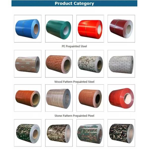 Factory Supply 0.12mm- 0.6mm Color Coated Steel Prepainted Steel Coil PPGL PPGI