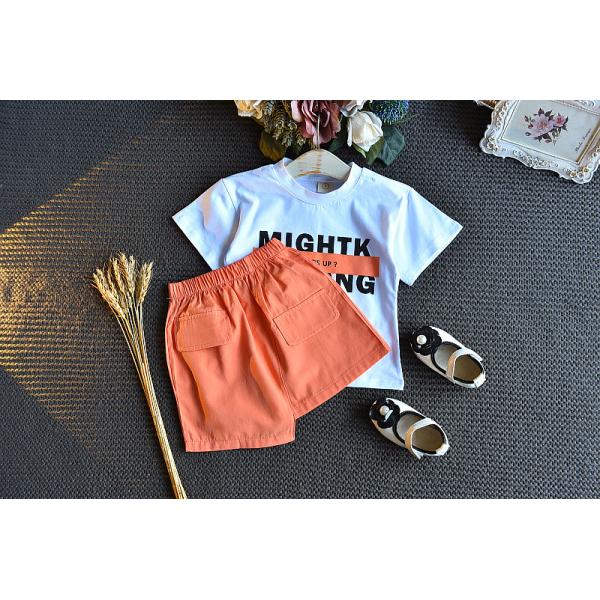 120CM Girls Casual Short Skirt And Top Children'S White Short Sleeved T Shirt